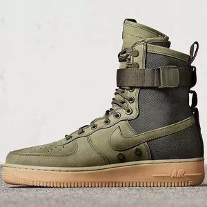 ORIGINAL NIKE AIRFORCE 1 SPECIAL FORCE FIRST DROP W/ UTILITY BAG FADED OLIVE